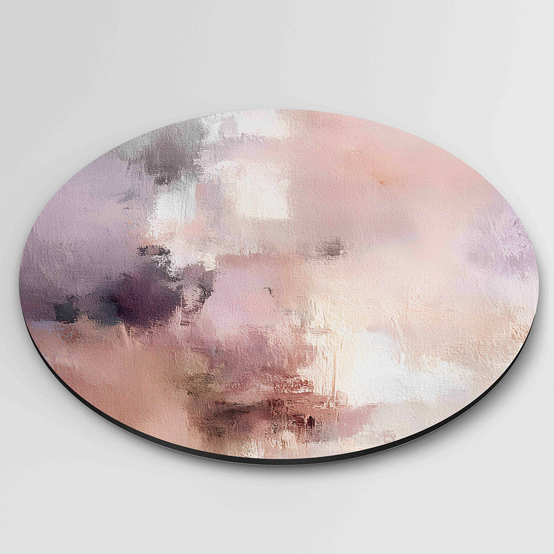 Abstracte pastel Muurcirkel