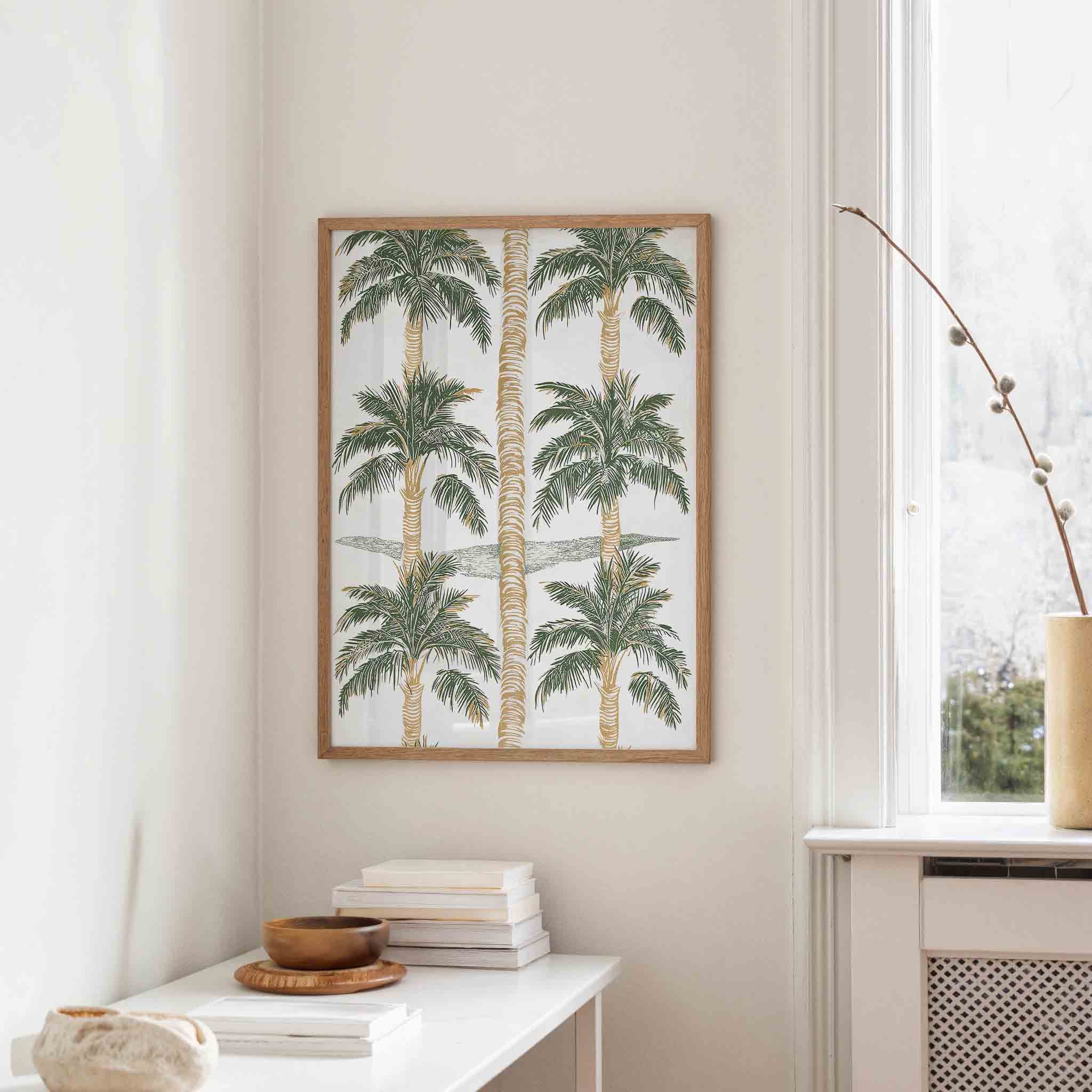 Palmbomen patroon Poster