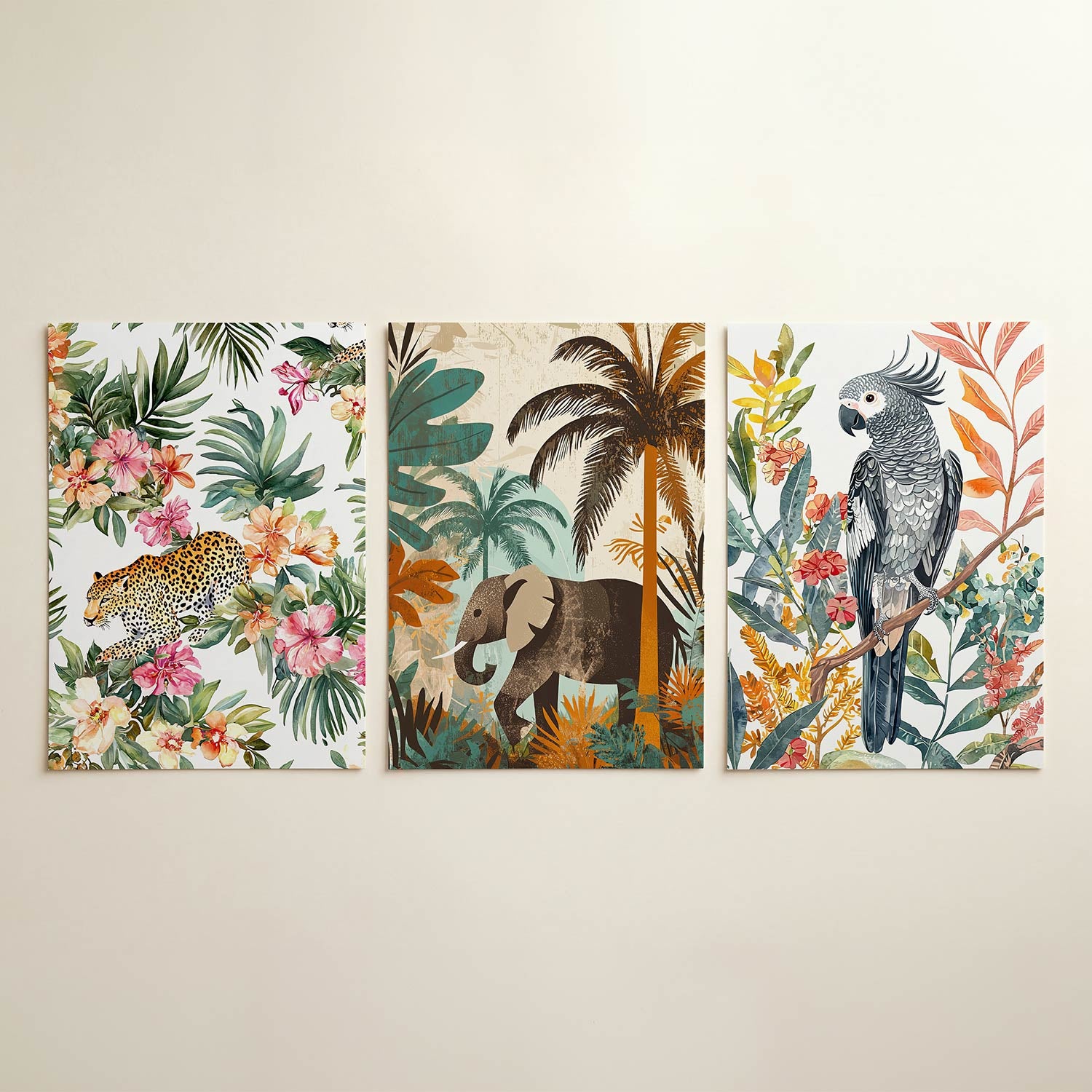 Jungle bloemenpracht Posterset