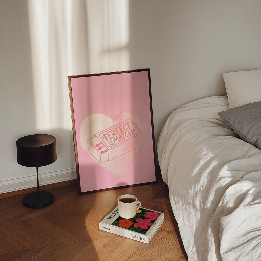 Perfect Match Heart Poster-WallArtistic