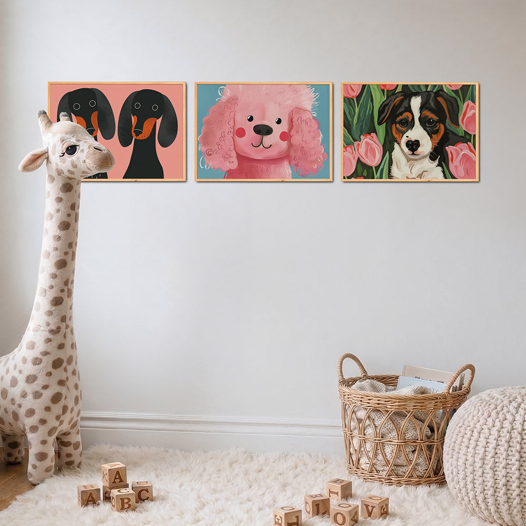 Hondenportret dubbel Posterset