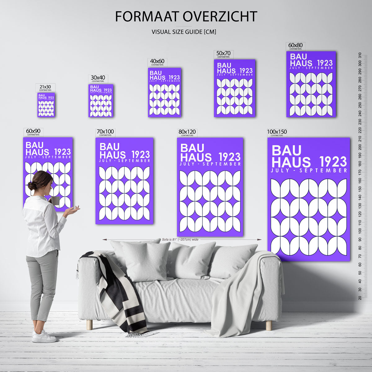 Vormritme en kleur Poster