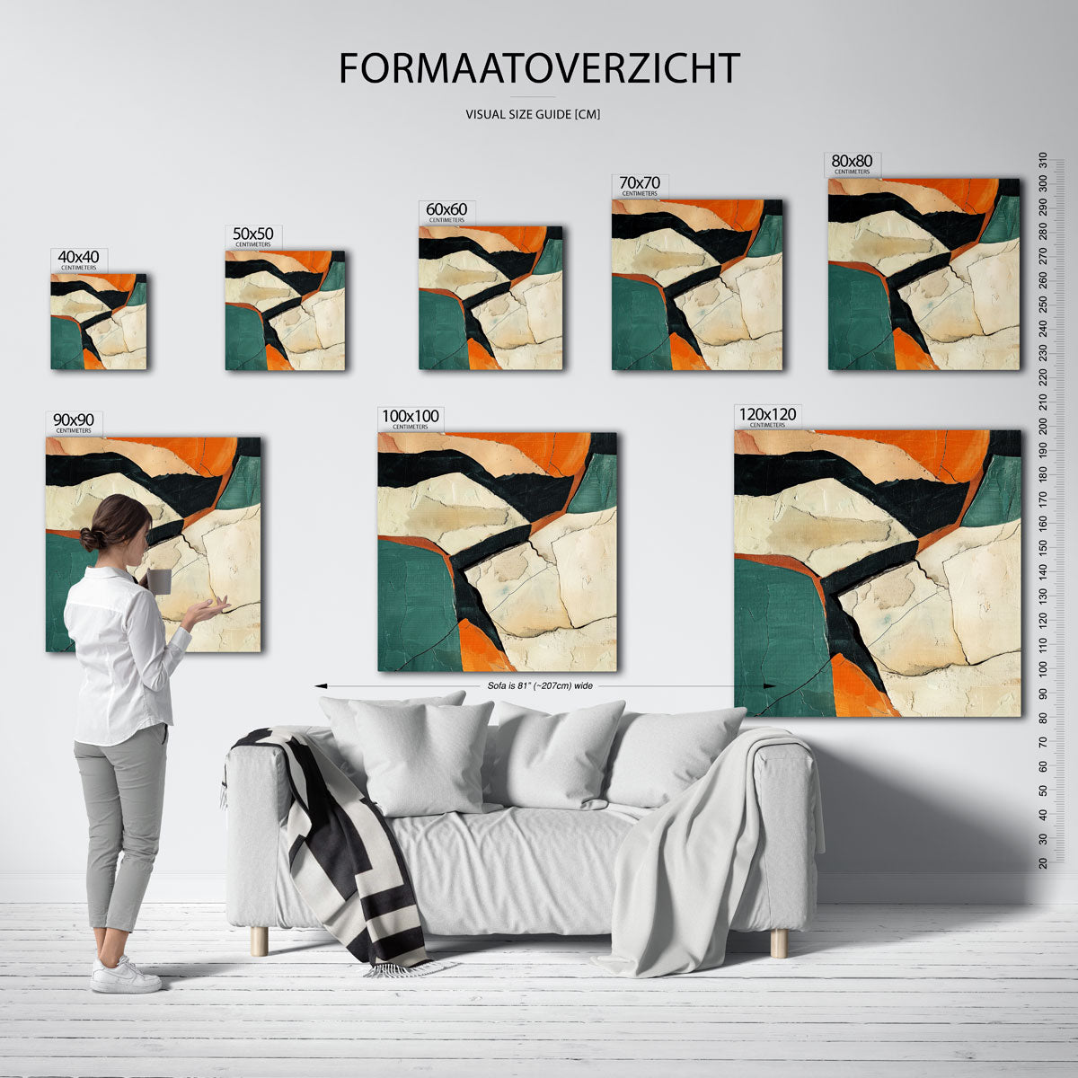 Abstracte vormen Poster