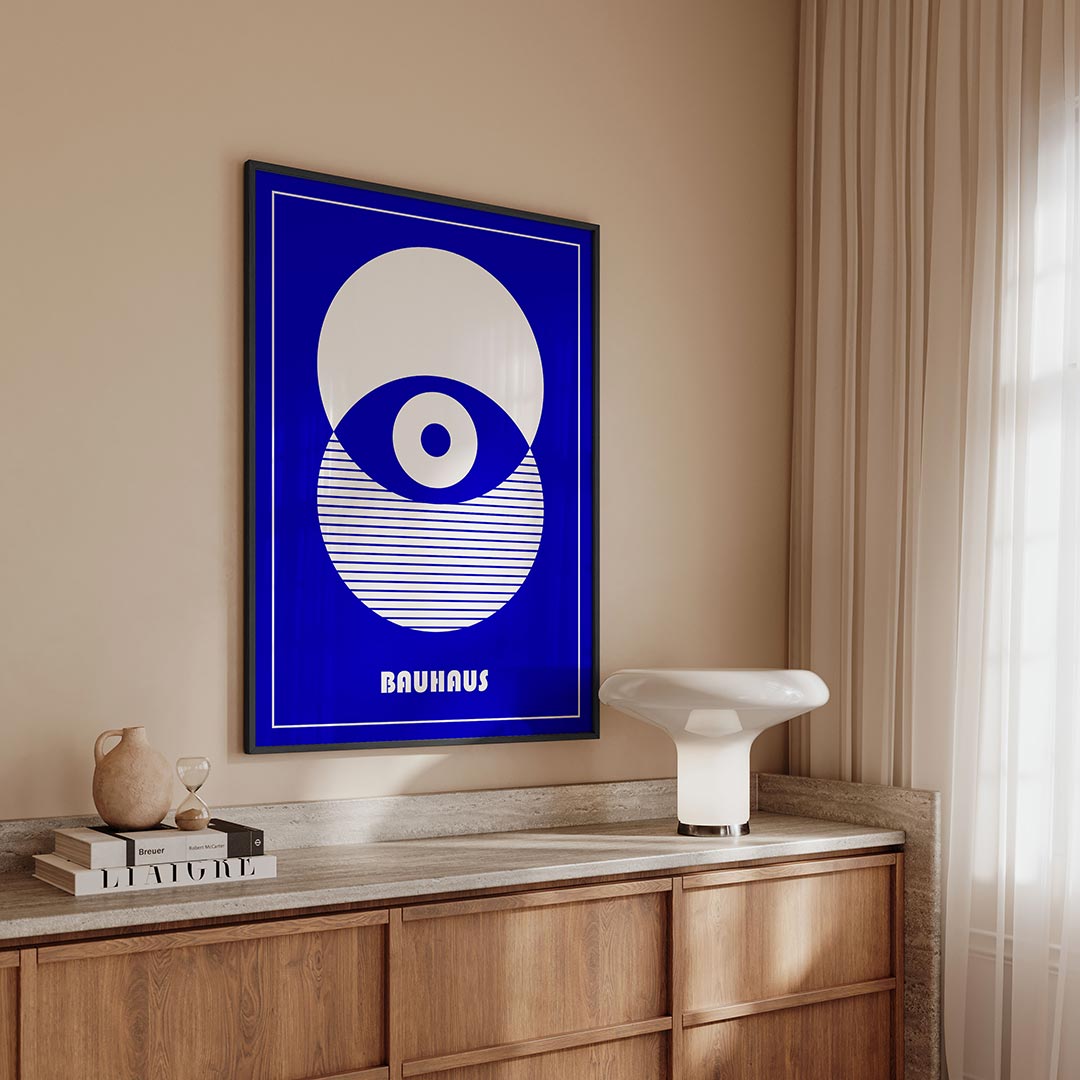 Cirkel en lijnen Poster