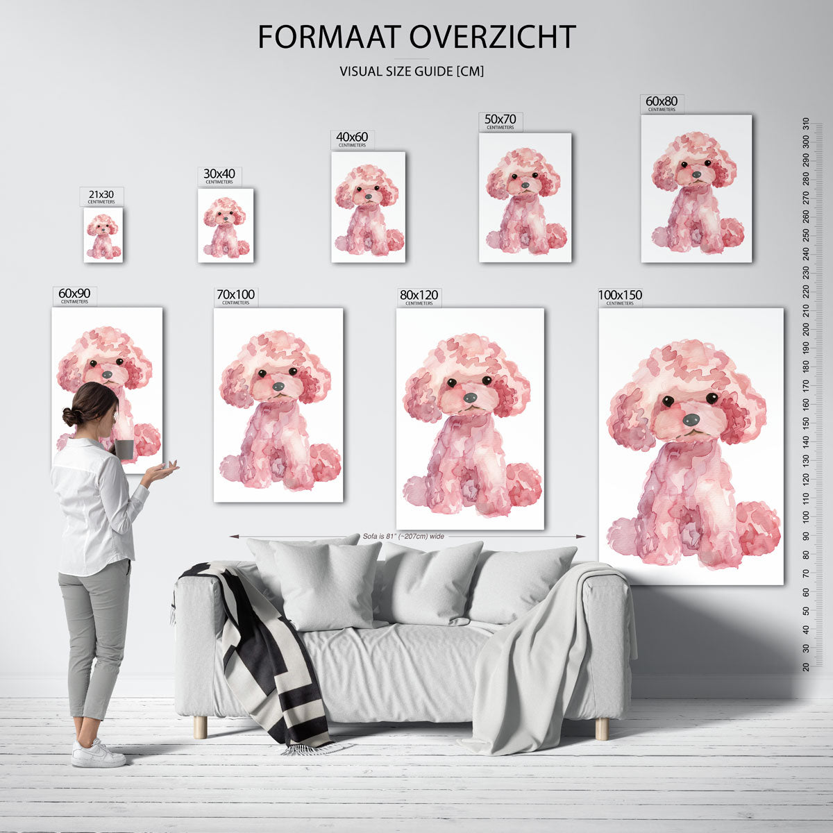 Schattige poedel Poster