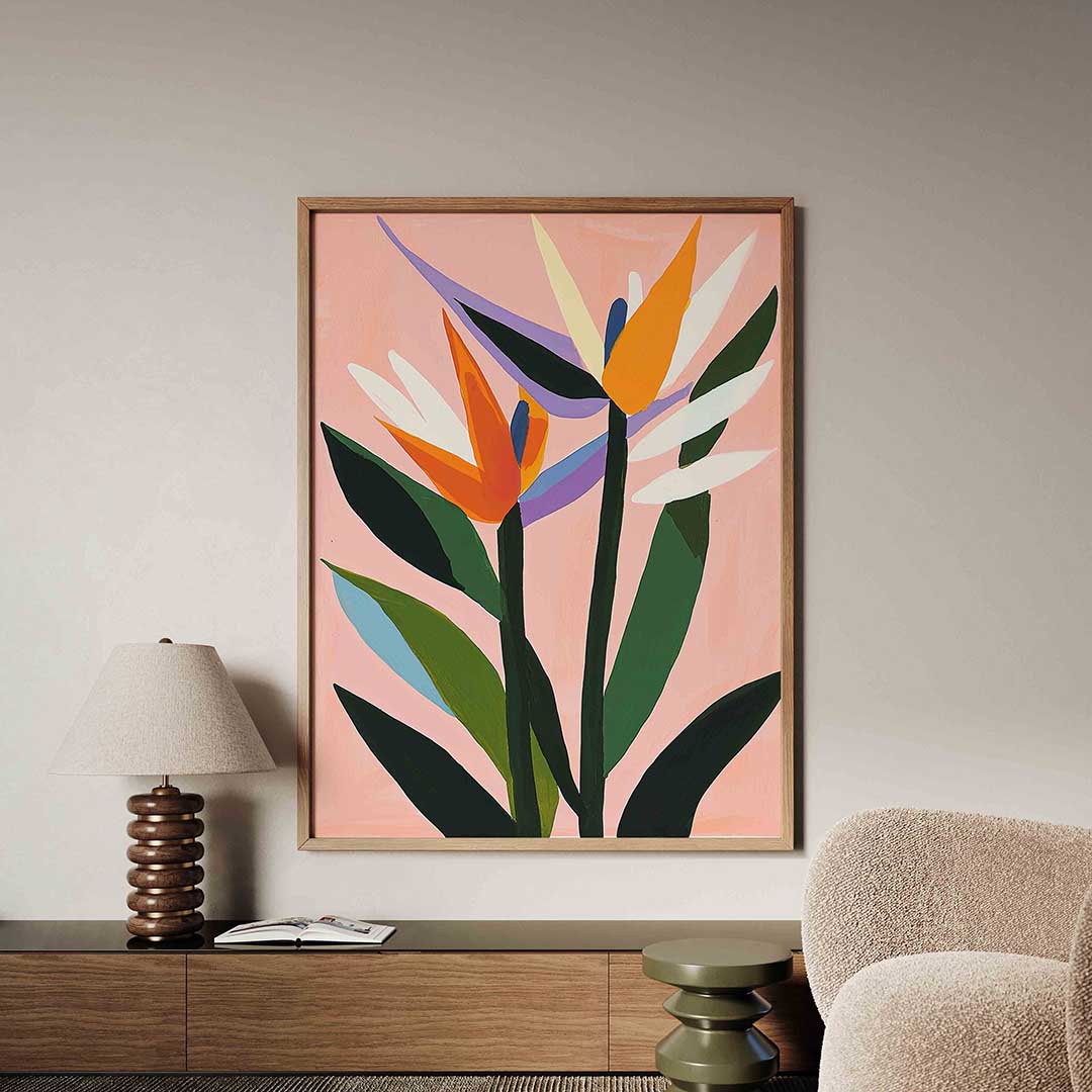Bloemen en bladeren Poster