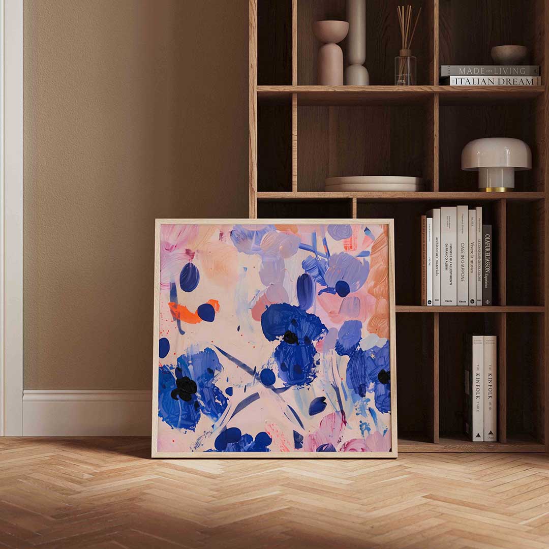Abstracte bloemen Poster