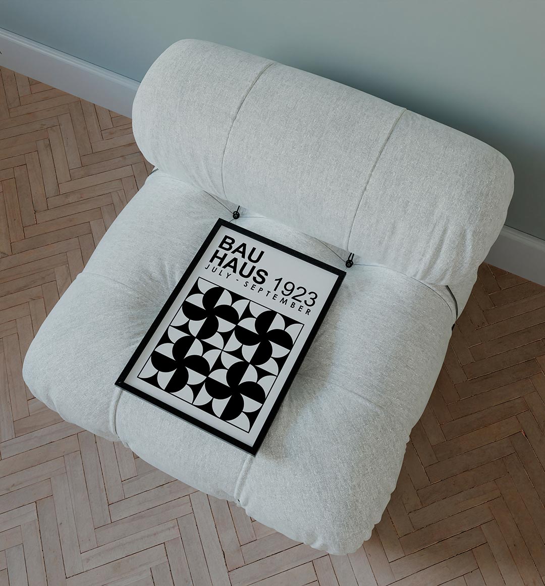 Zwart wit patronen Poster