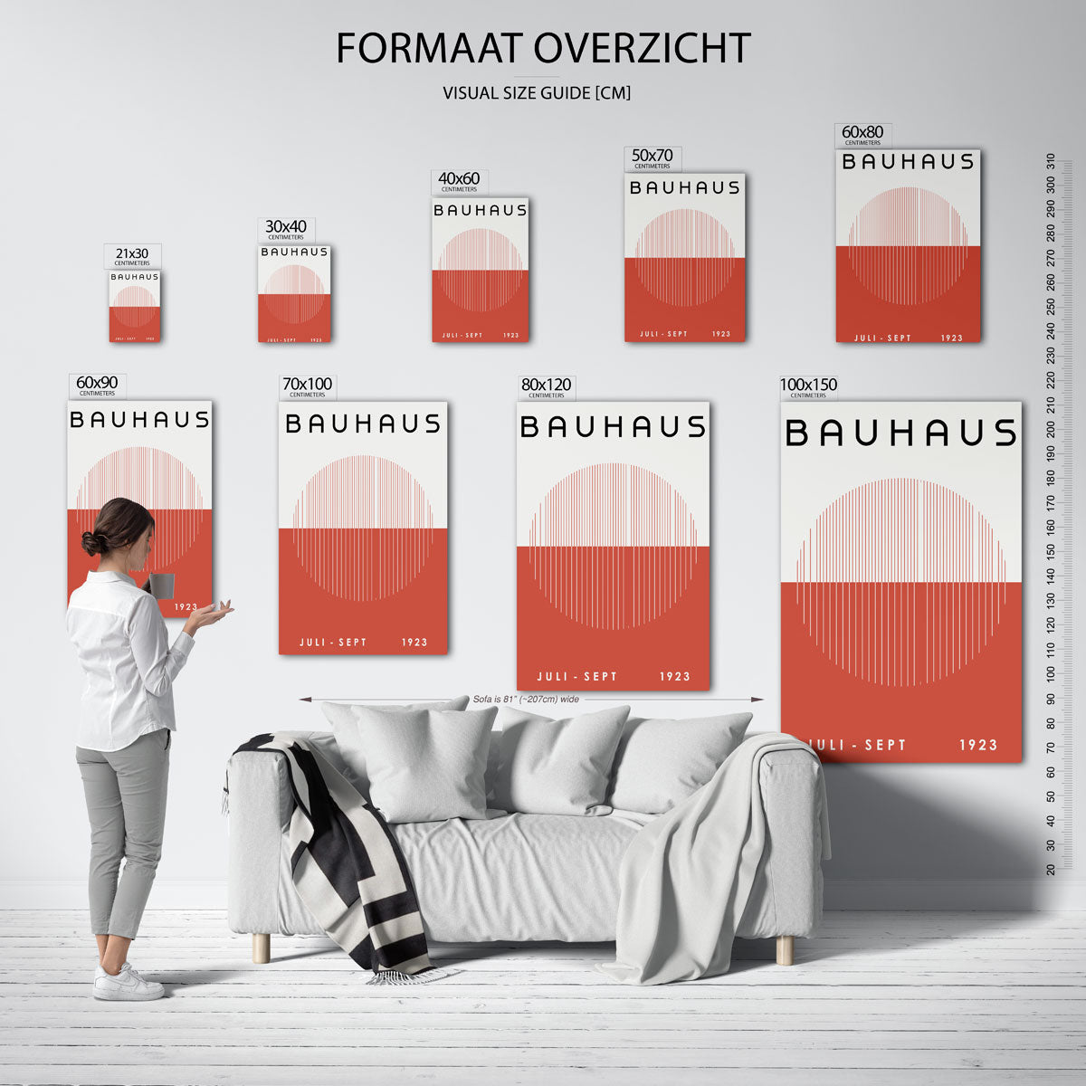 Lijnen en vlakken Poster