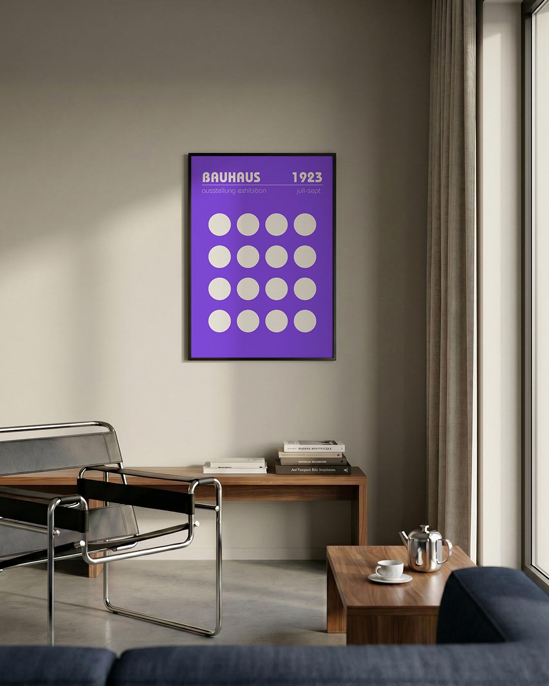 Cirkelpatroon en tekst Poster