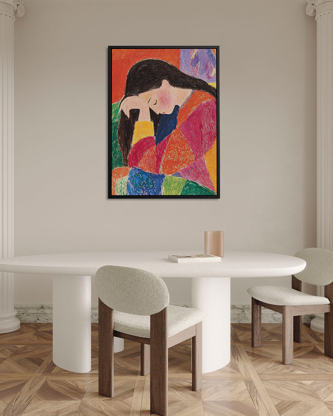 Kleurrijke dromer Kunstwerk