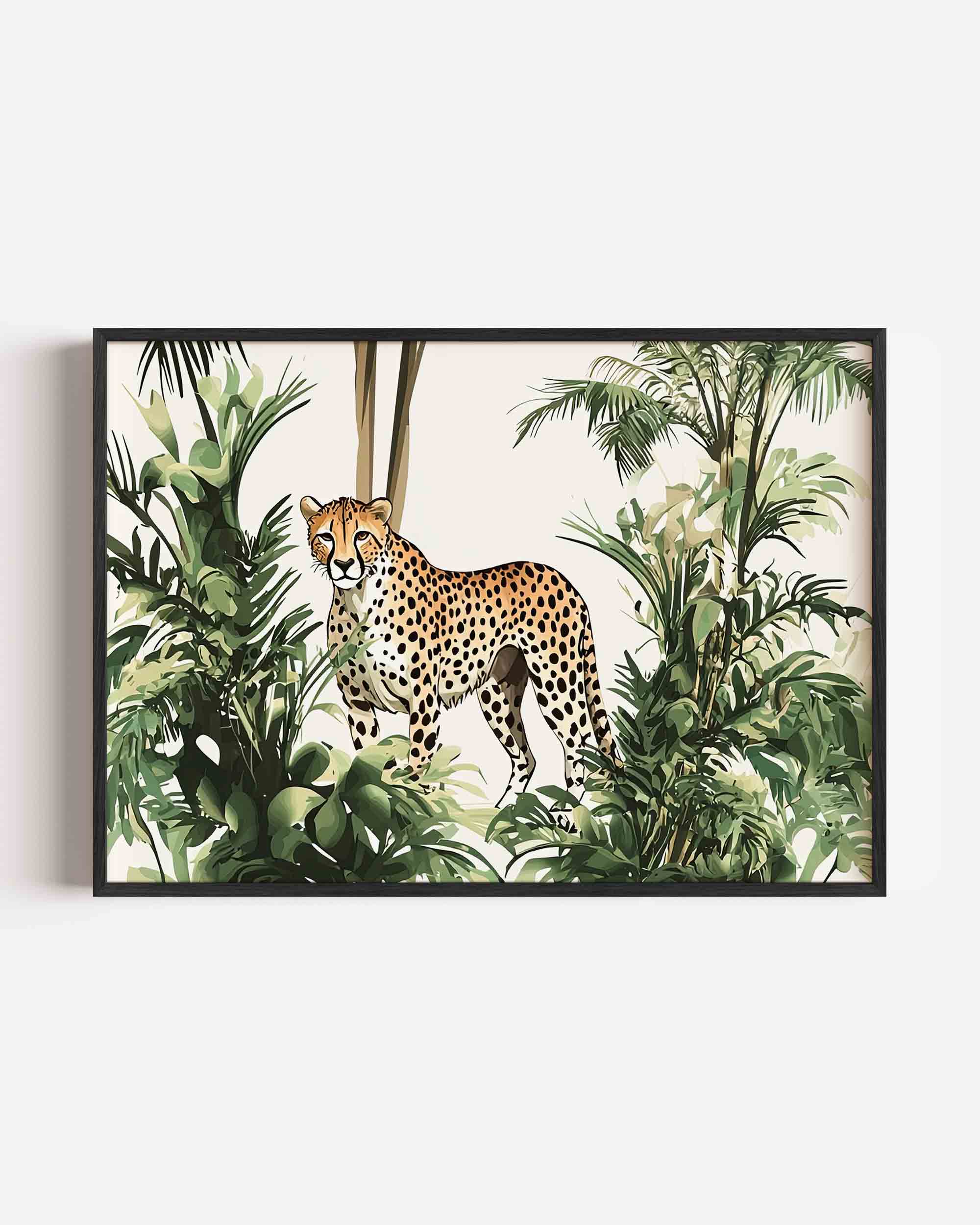 Luipaard in jungle Poster
