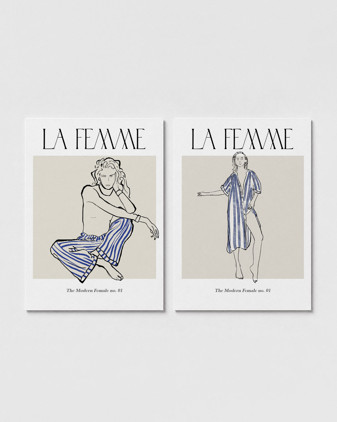 Lijnen en kleurvlakken Posterset