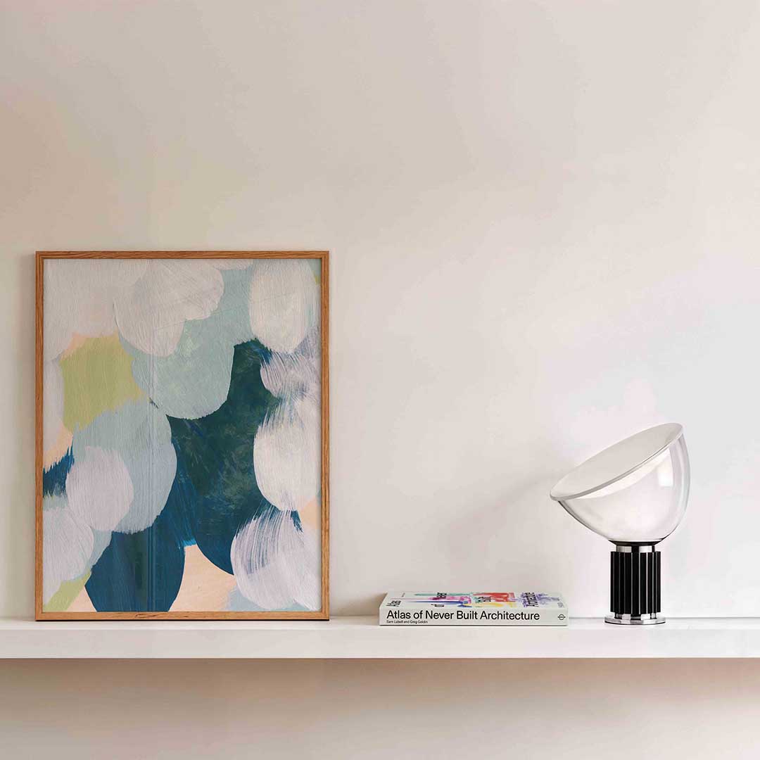 Abstracte penseelstreken Poster