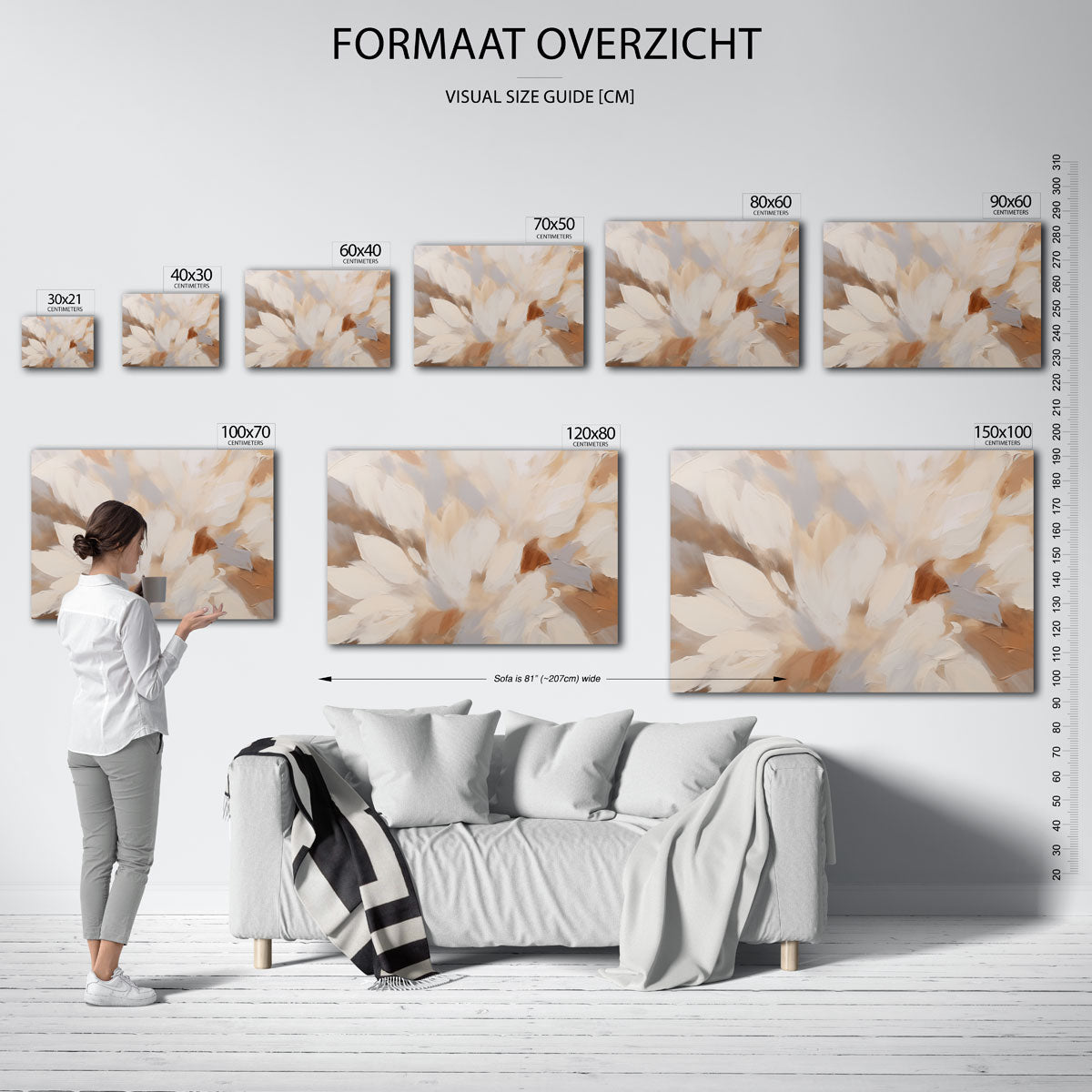 Abstracte bloemen Poster