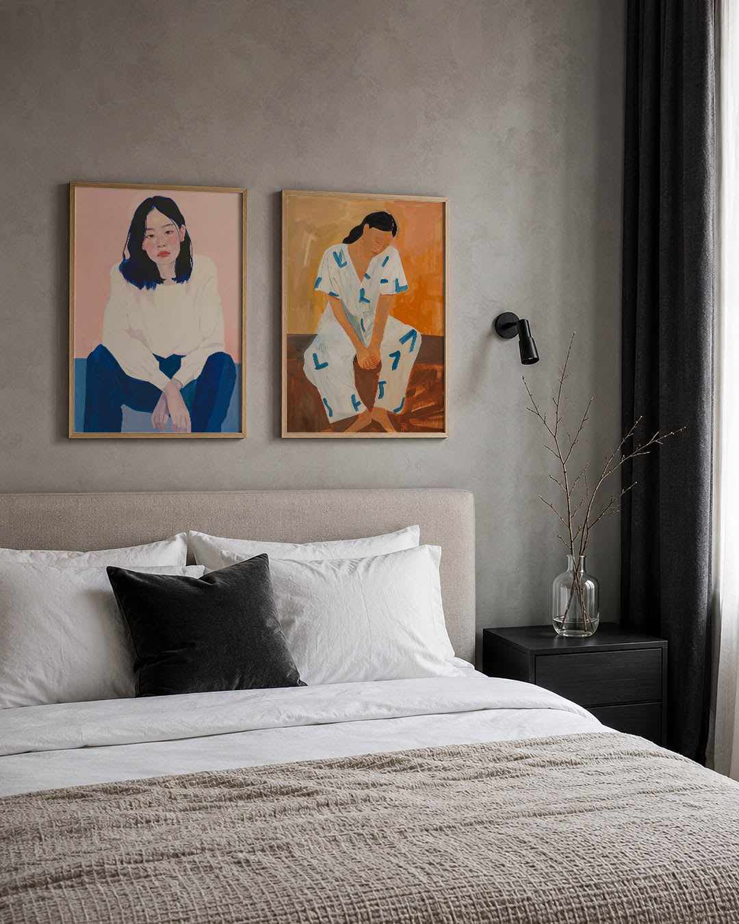 Kleurvlakken portret Posterset