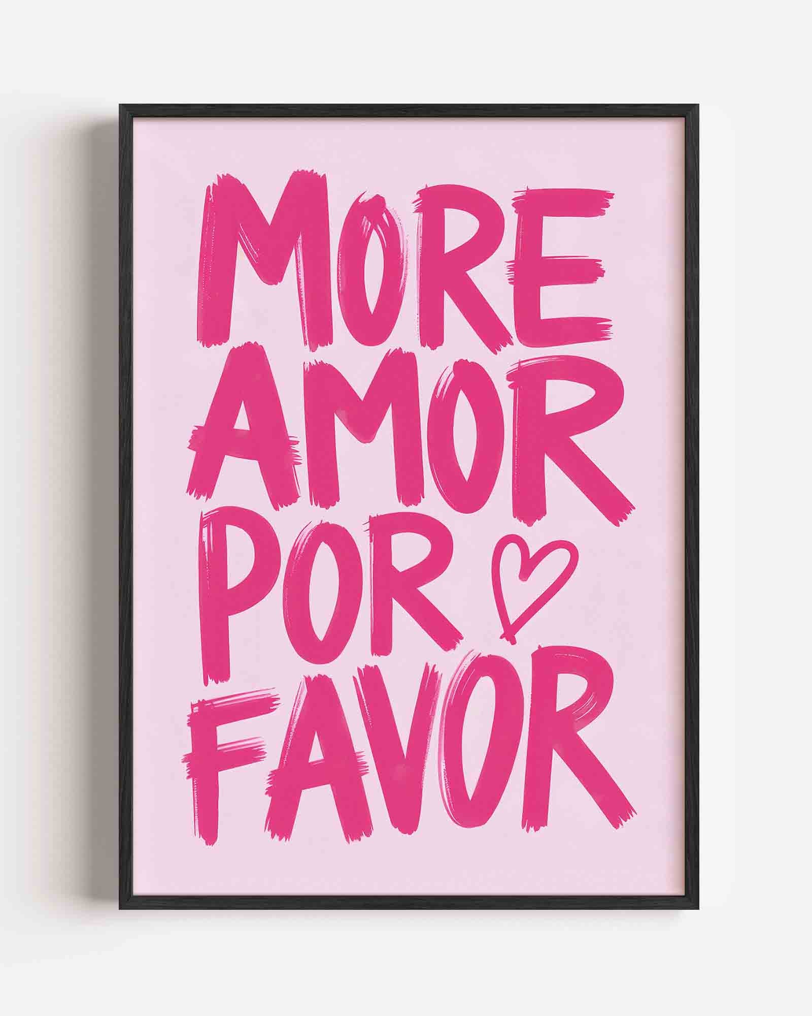 Roze tekst Poster