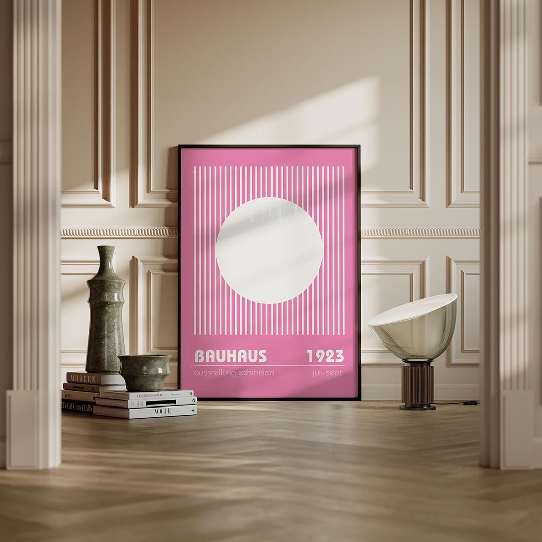 Lijnen en cirkel Poster