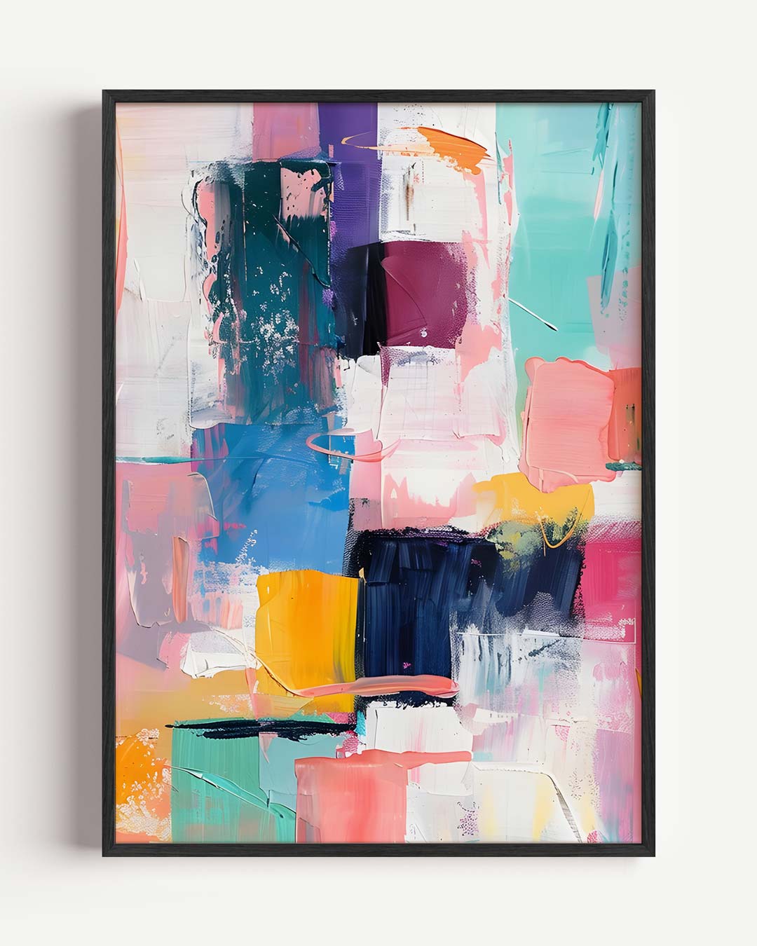 Kleurrijke Abstracte Kunstposter-WallArtistic