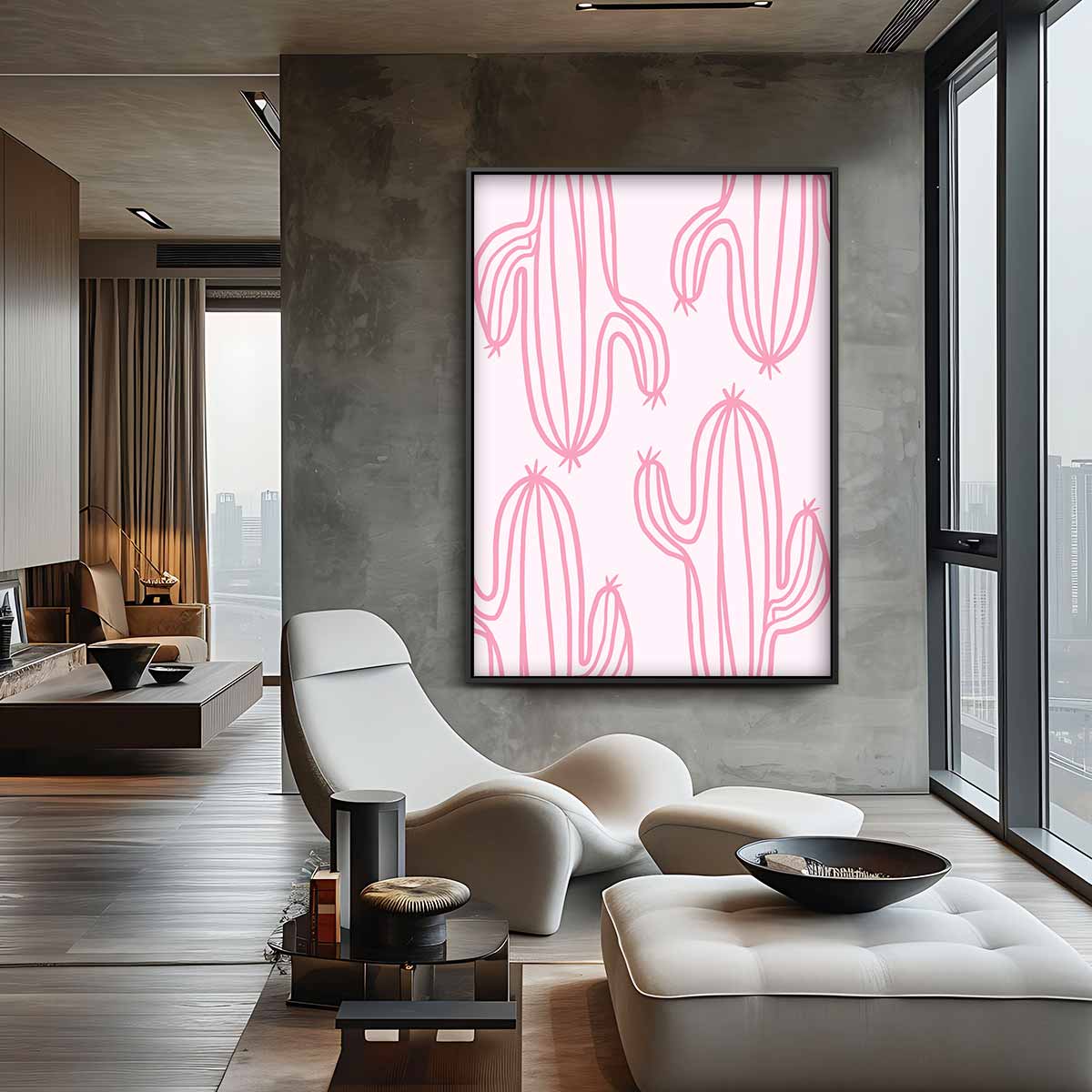Cactus Droom Kunstwerk-canvas-dibond-plexiglas-wanddecoratie-WallArtistic