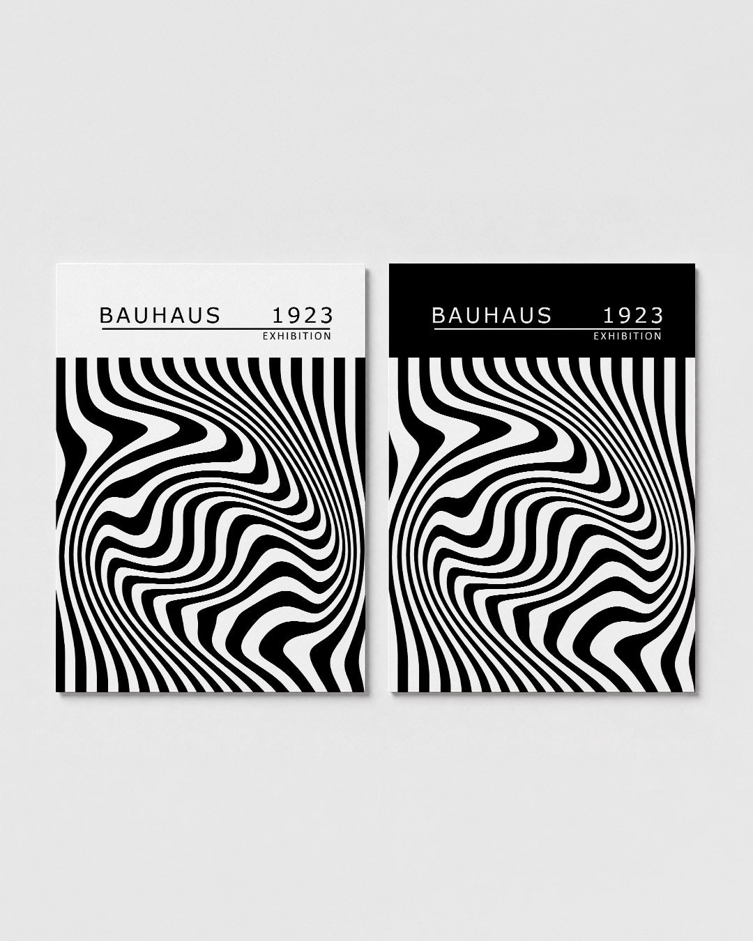 Golvend lijnenspel Posterset