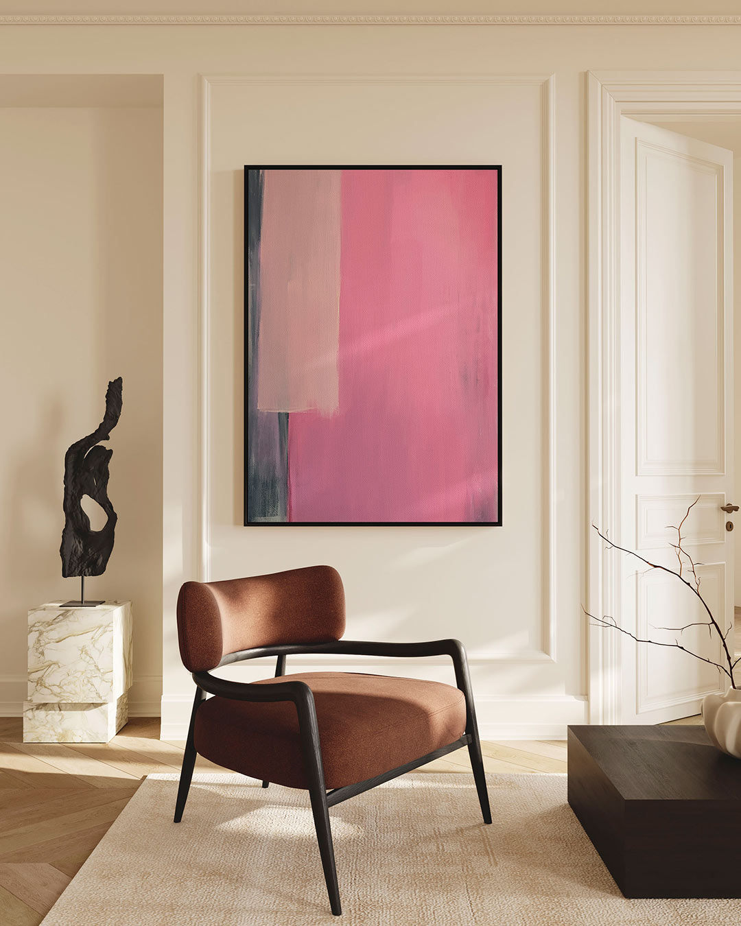 Zachte kleurvlakken Kunstwerk