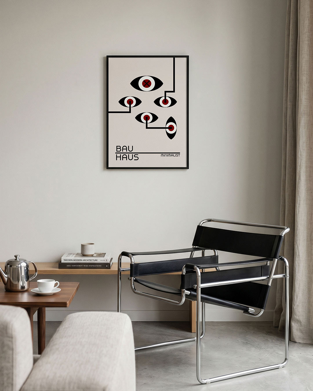 Oogvormen en lijnen Poster