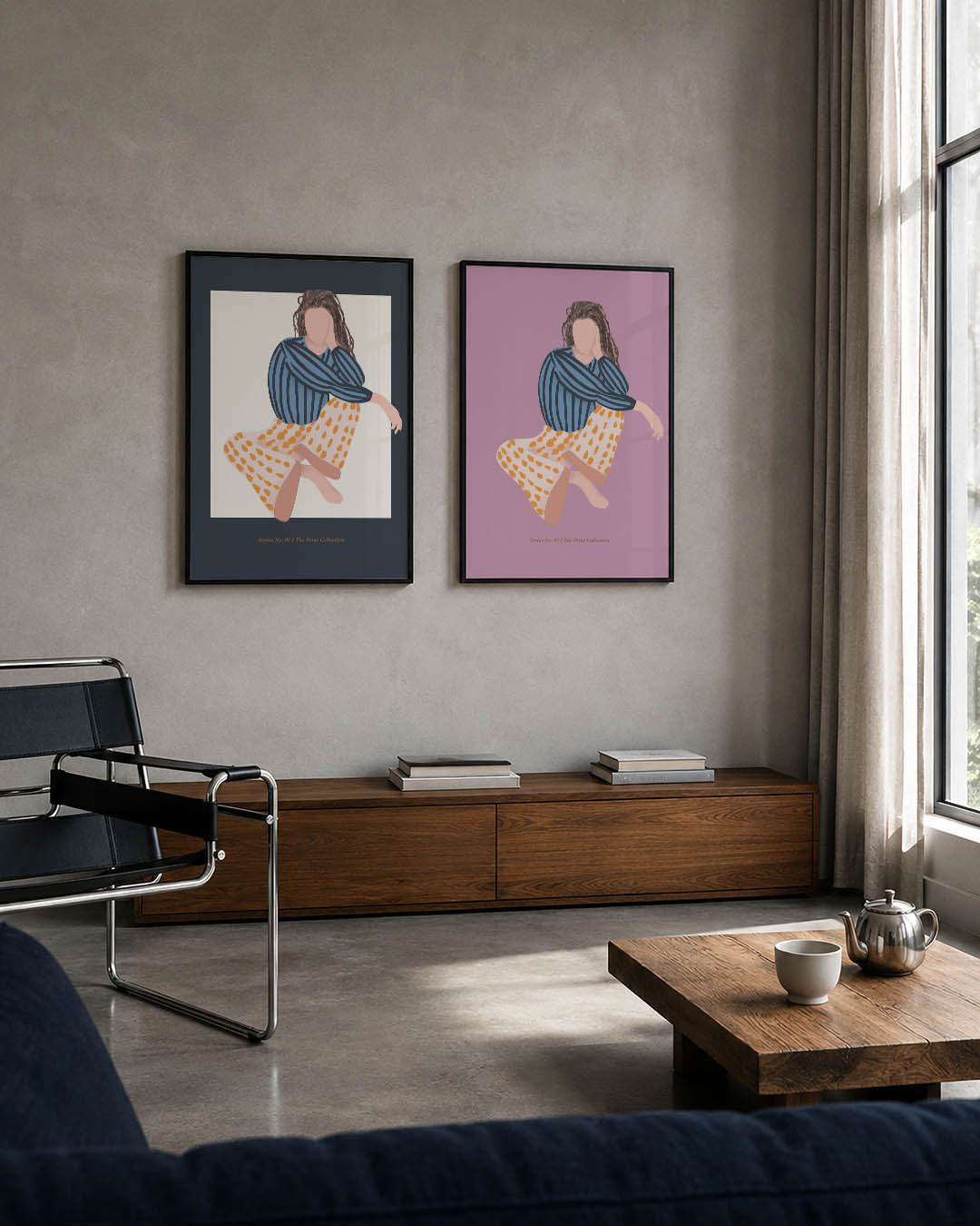 Gestreepte en gevlekte harmonie Posterset