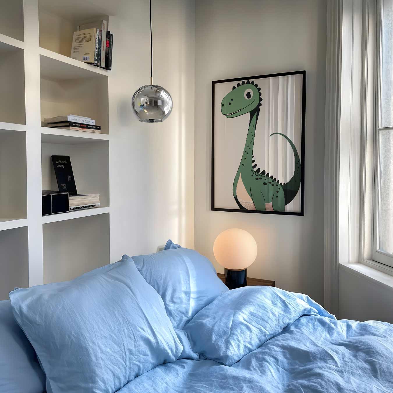 Vrolijke Dino Vriend Poster-WallArtistic