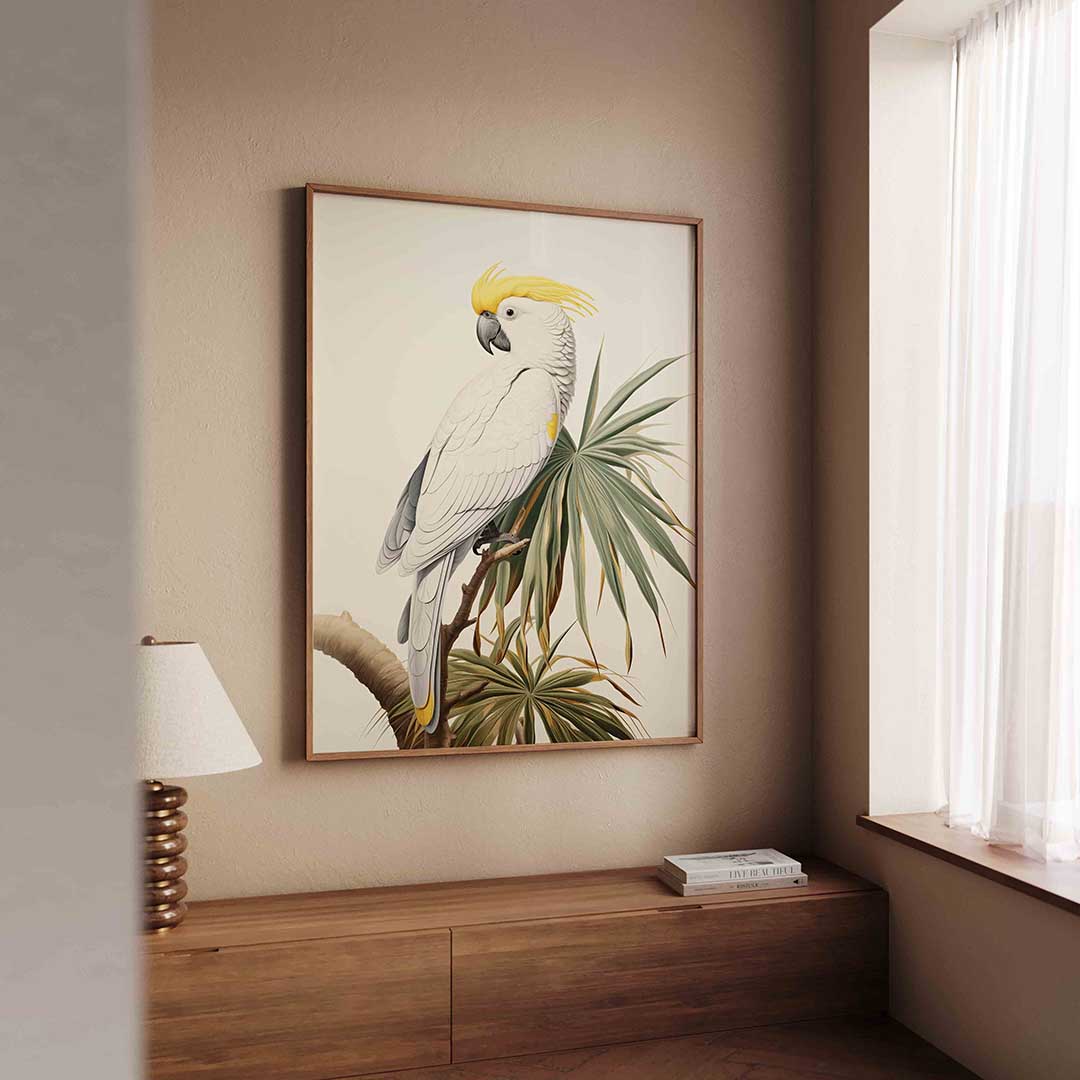 Witte kaketoe Poster