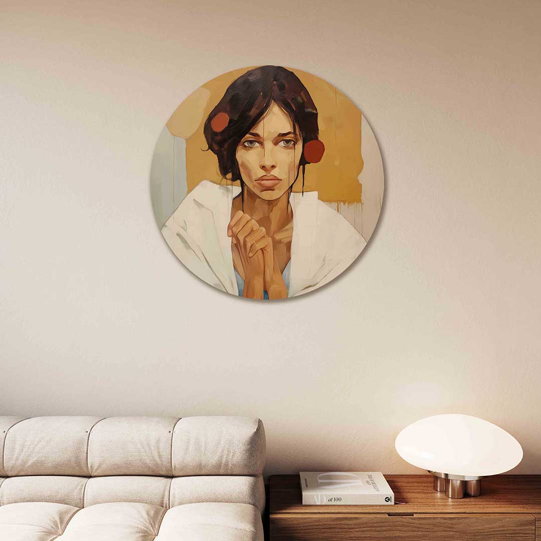 Vrouwelijk portret Muurcirkel