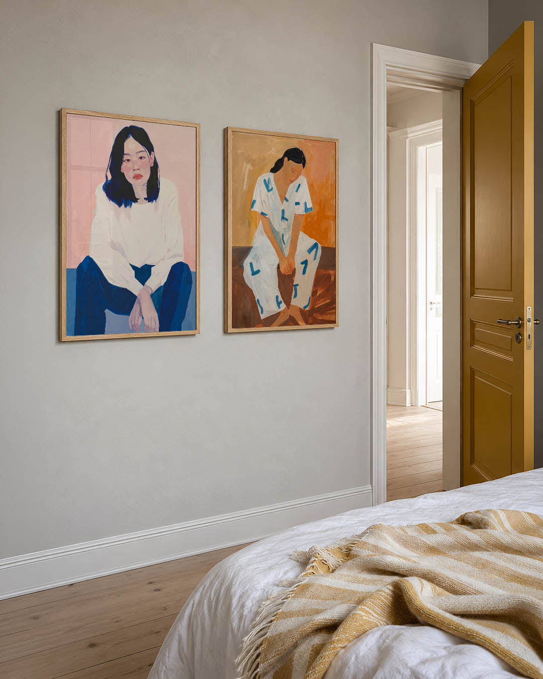 Kleurvlakken portret Posterset