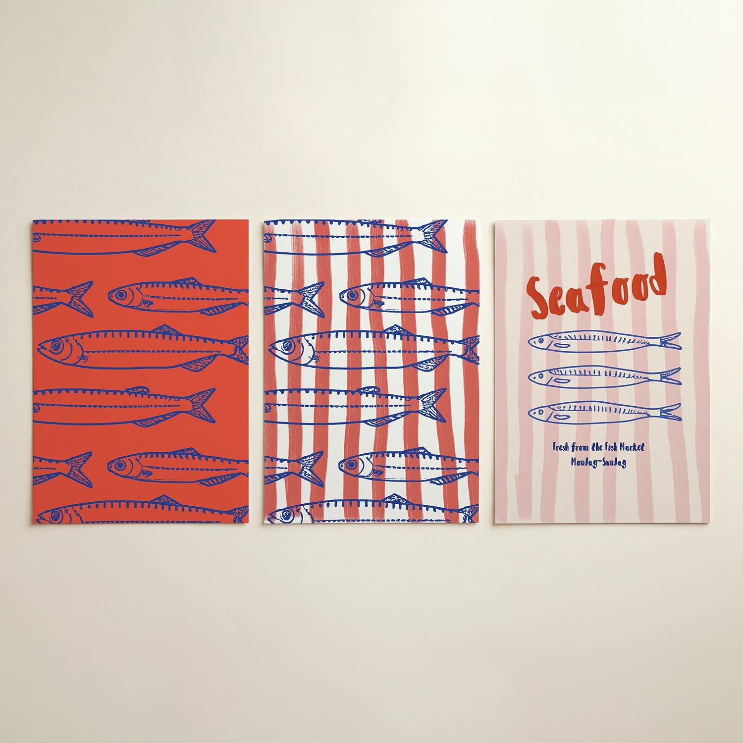 Vissenpatroon Posterset