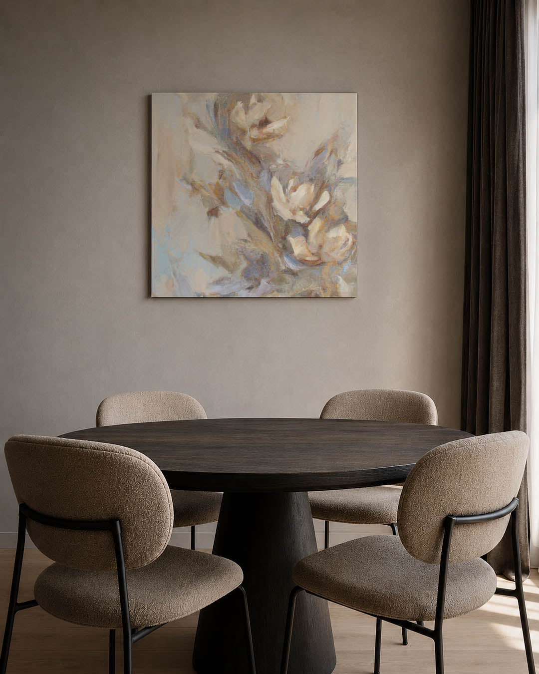 Dromerige bloemvormen Kunstwerk