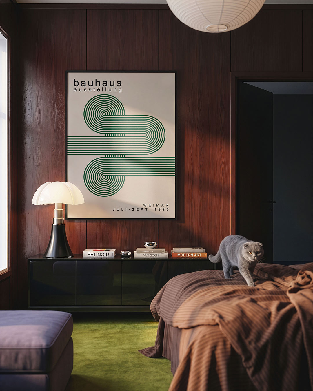 Lijnenspel en vlaken Poster