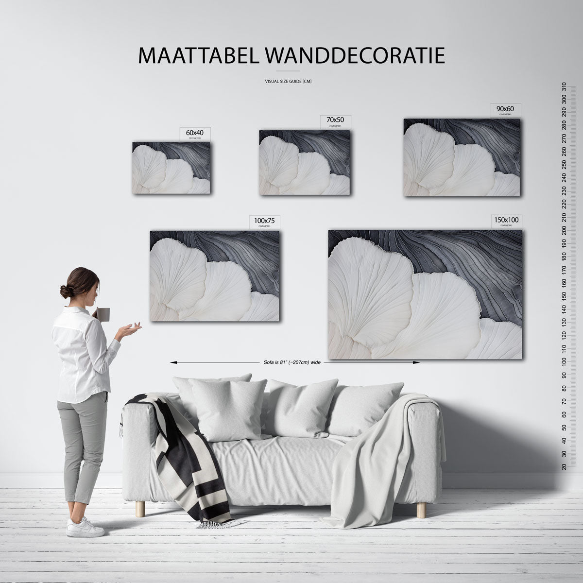 Organische lijnen Kunstwerk