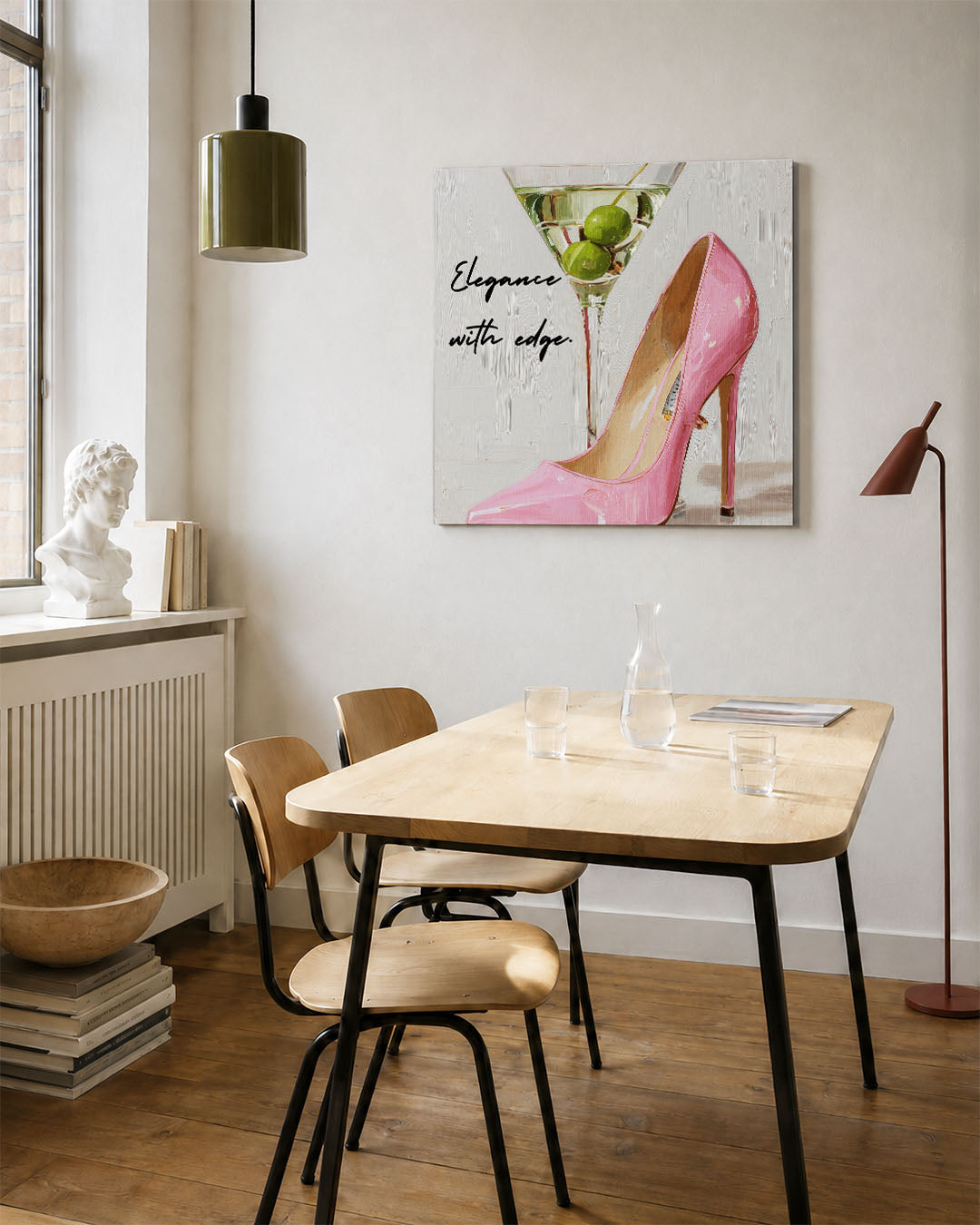 Stiletto en martini Kunstwerk
