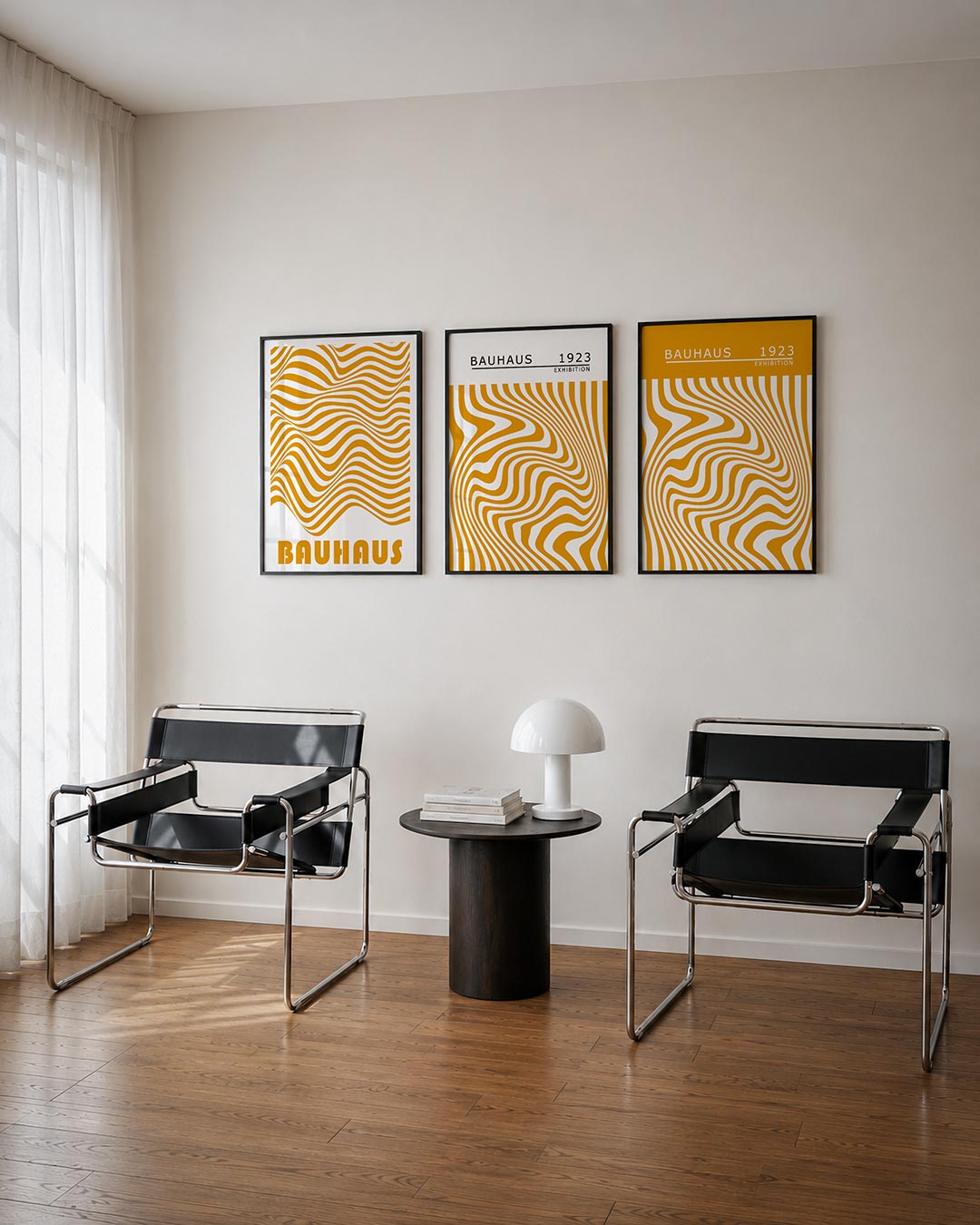 Golvend lijnenspel Posterset