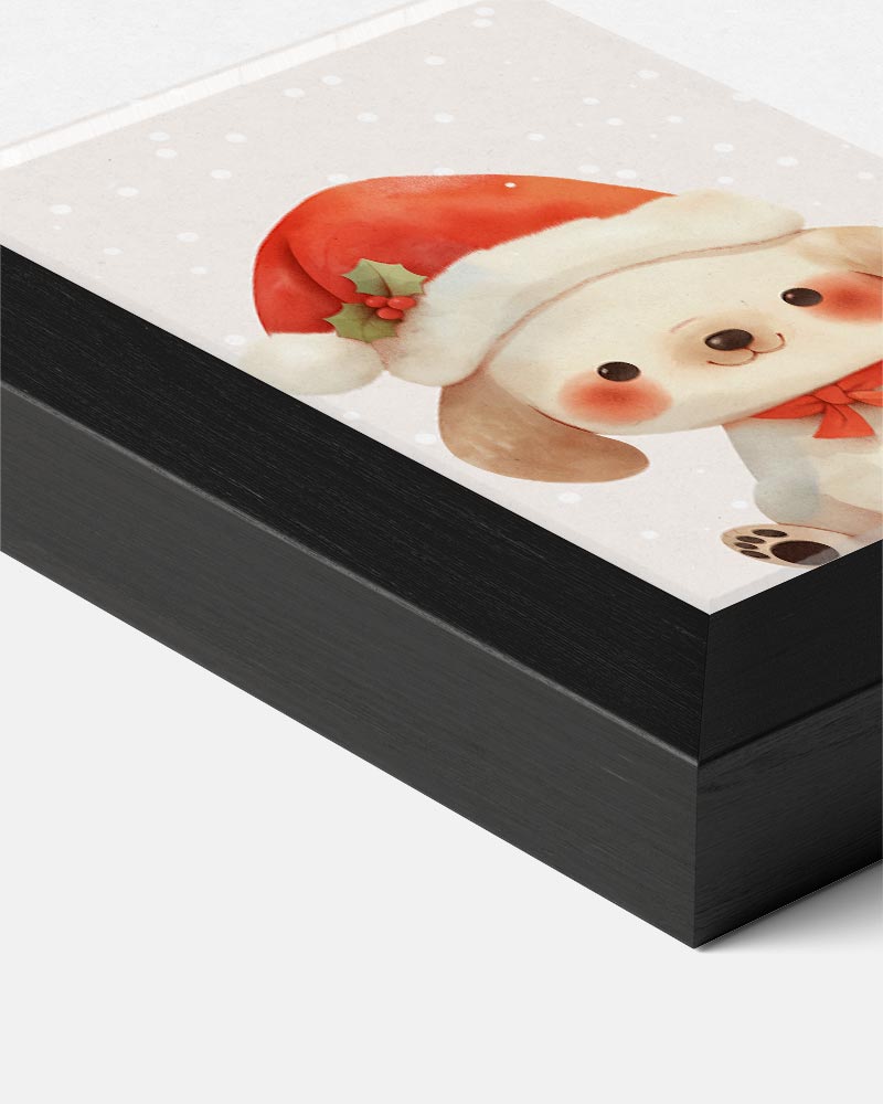 Schattige Kerst Puppy Poster-WallArtistic