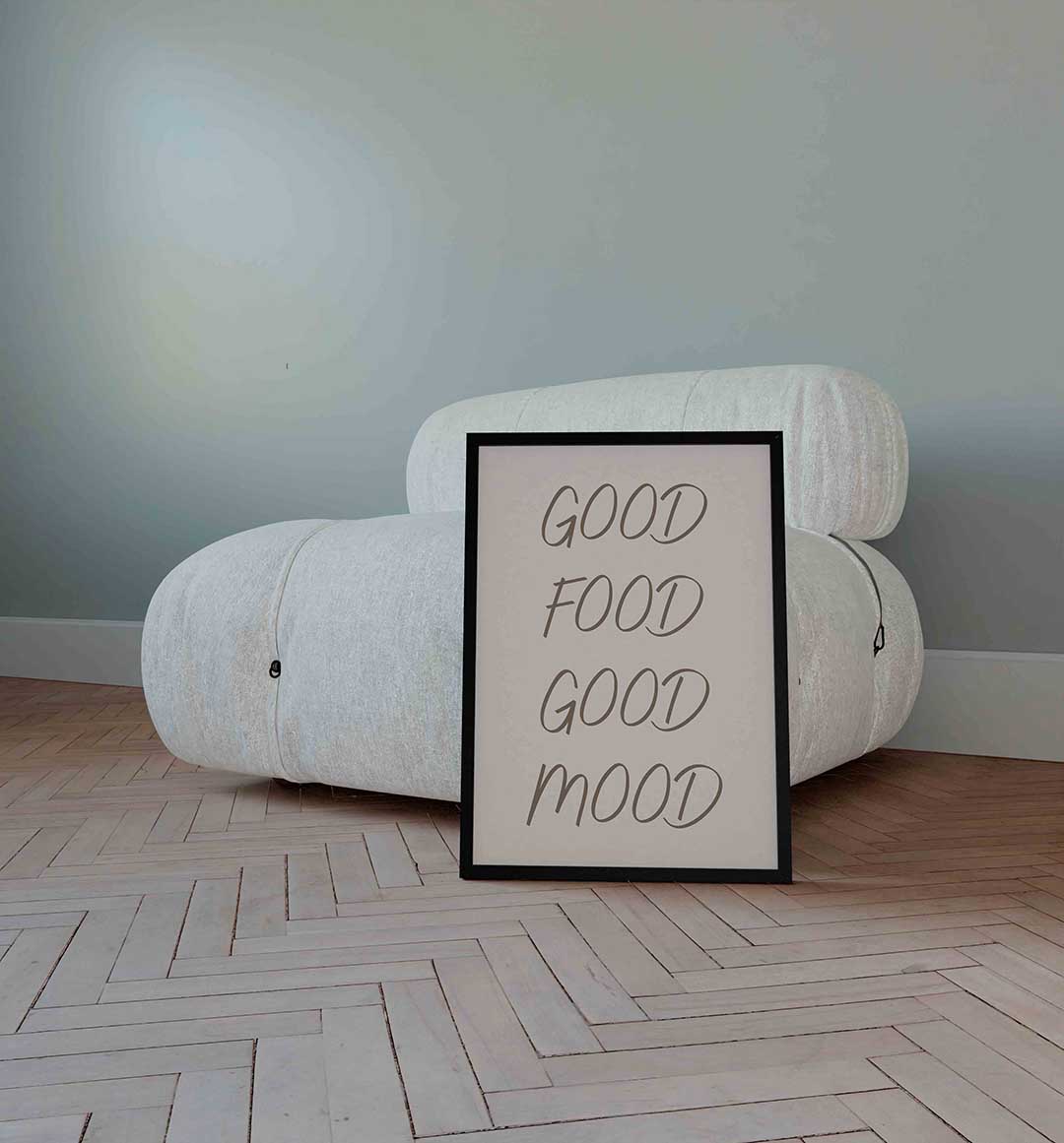 Good food good mood Poster