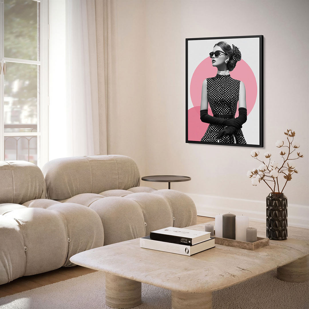 Stijlvolle vrouw Kunstwerk