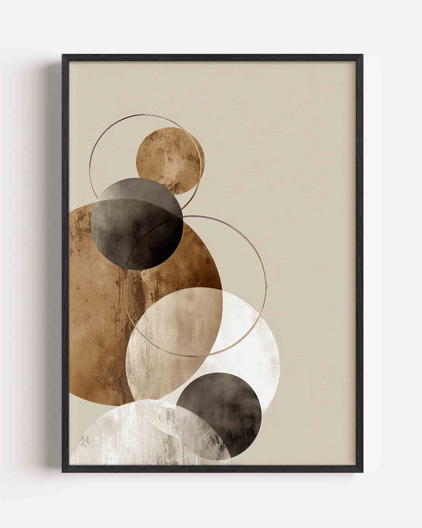Abstracte cirkels Poster