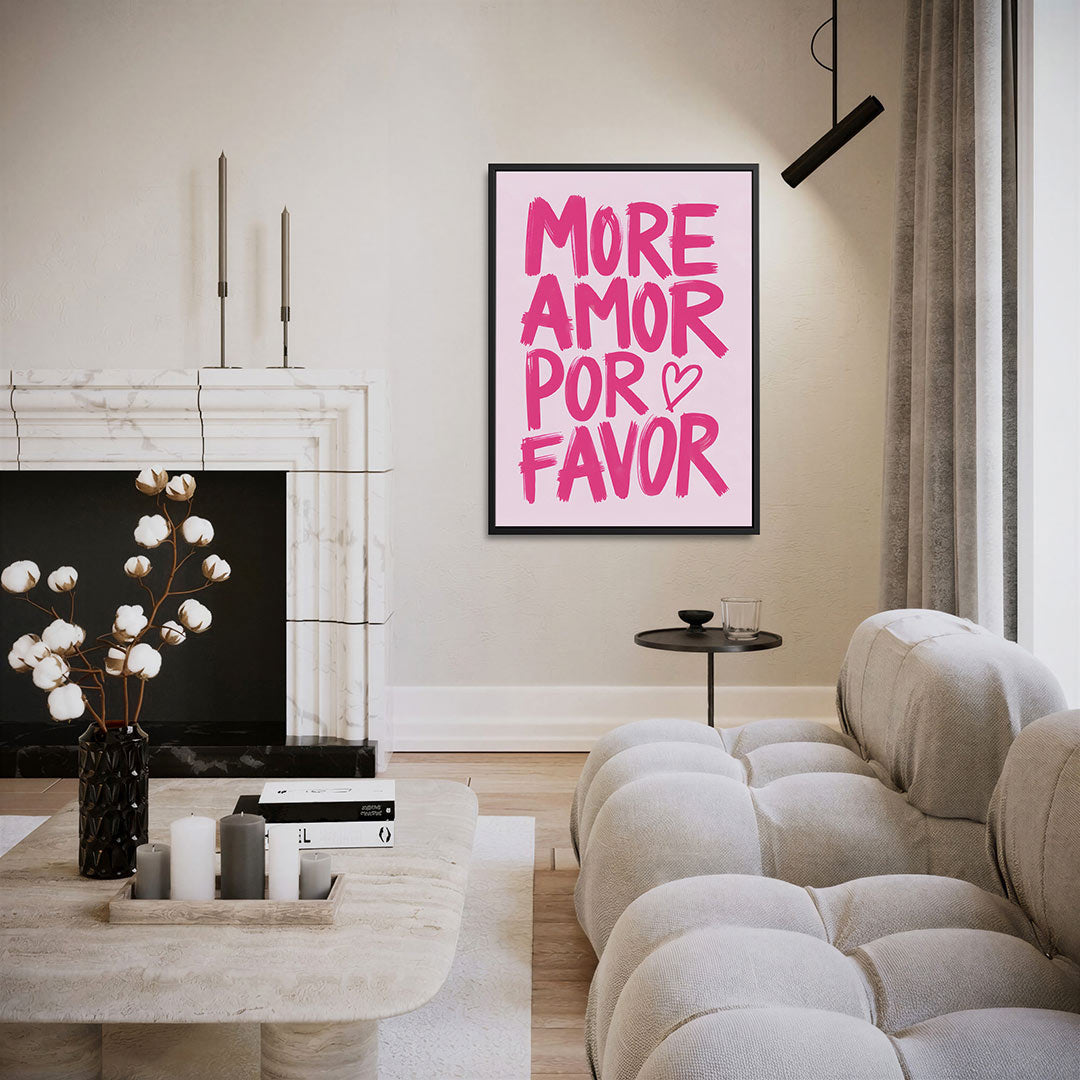 Roze typografie Kunstwerk