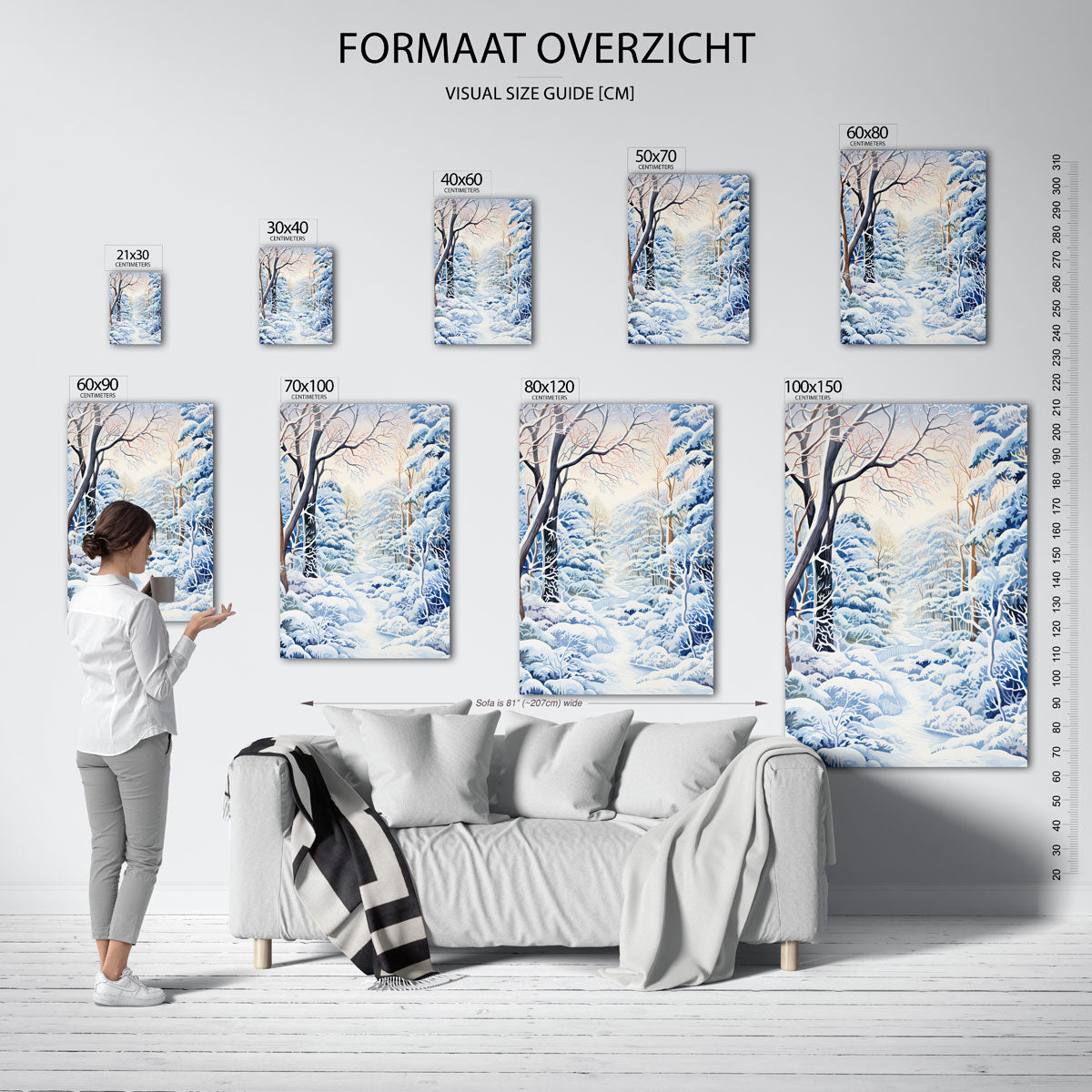 Sneeuwlandschap Poster