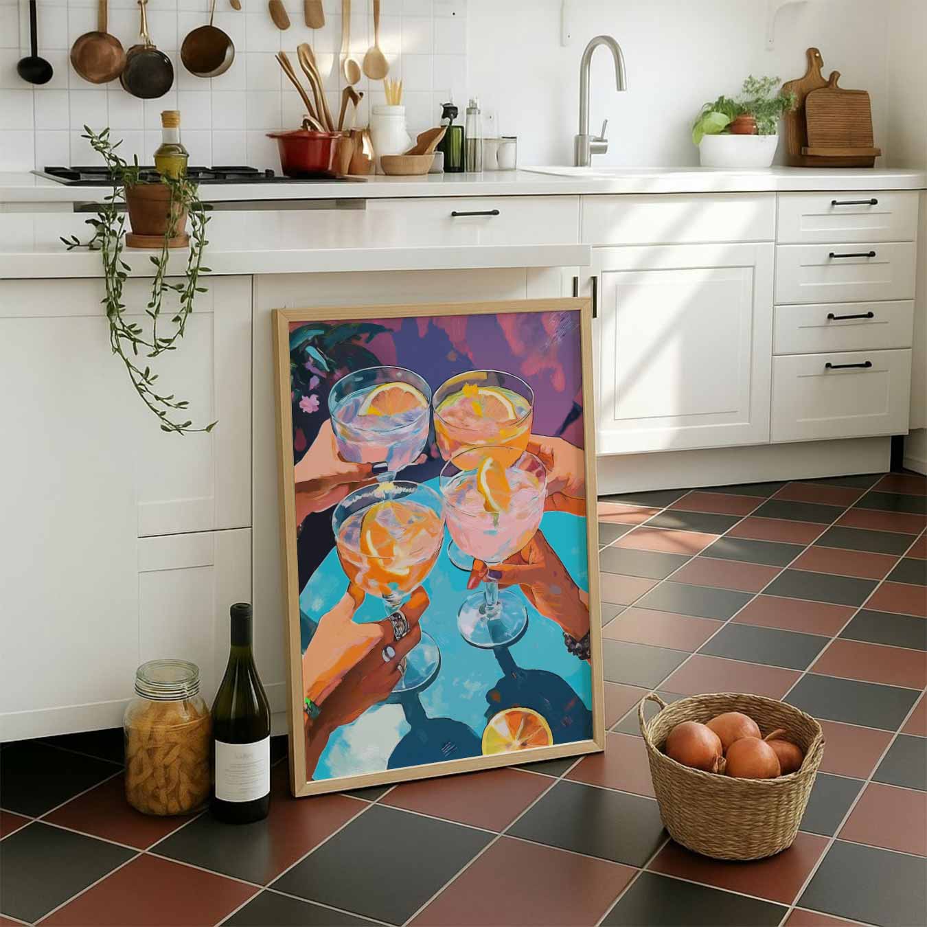 Vrolijke Zomer Cheers Poster-WallArtistic