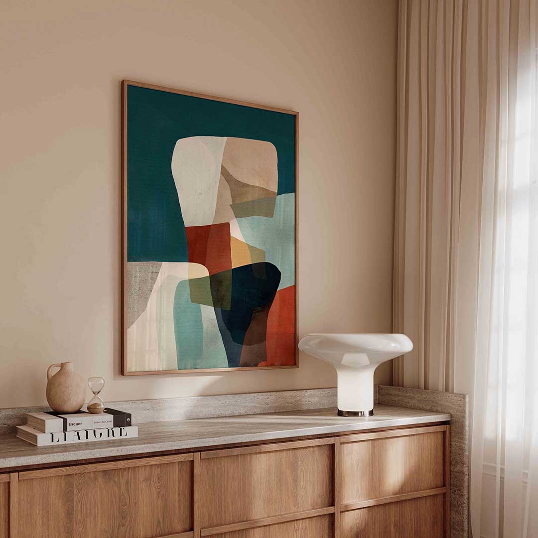 Abstracte vormen Poster