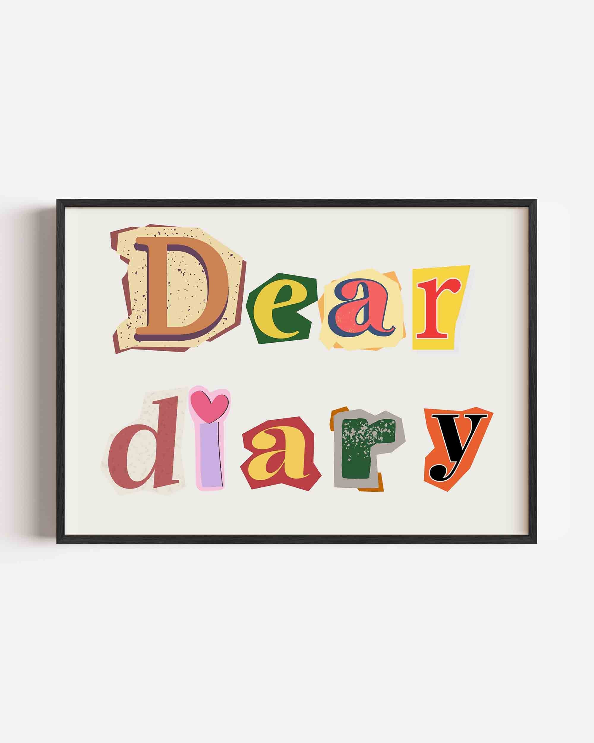 Dear diary Poster