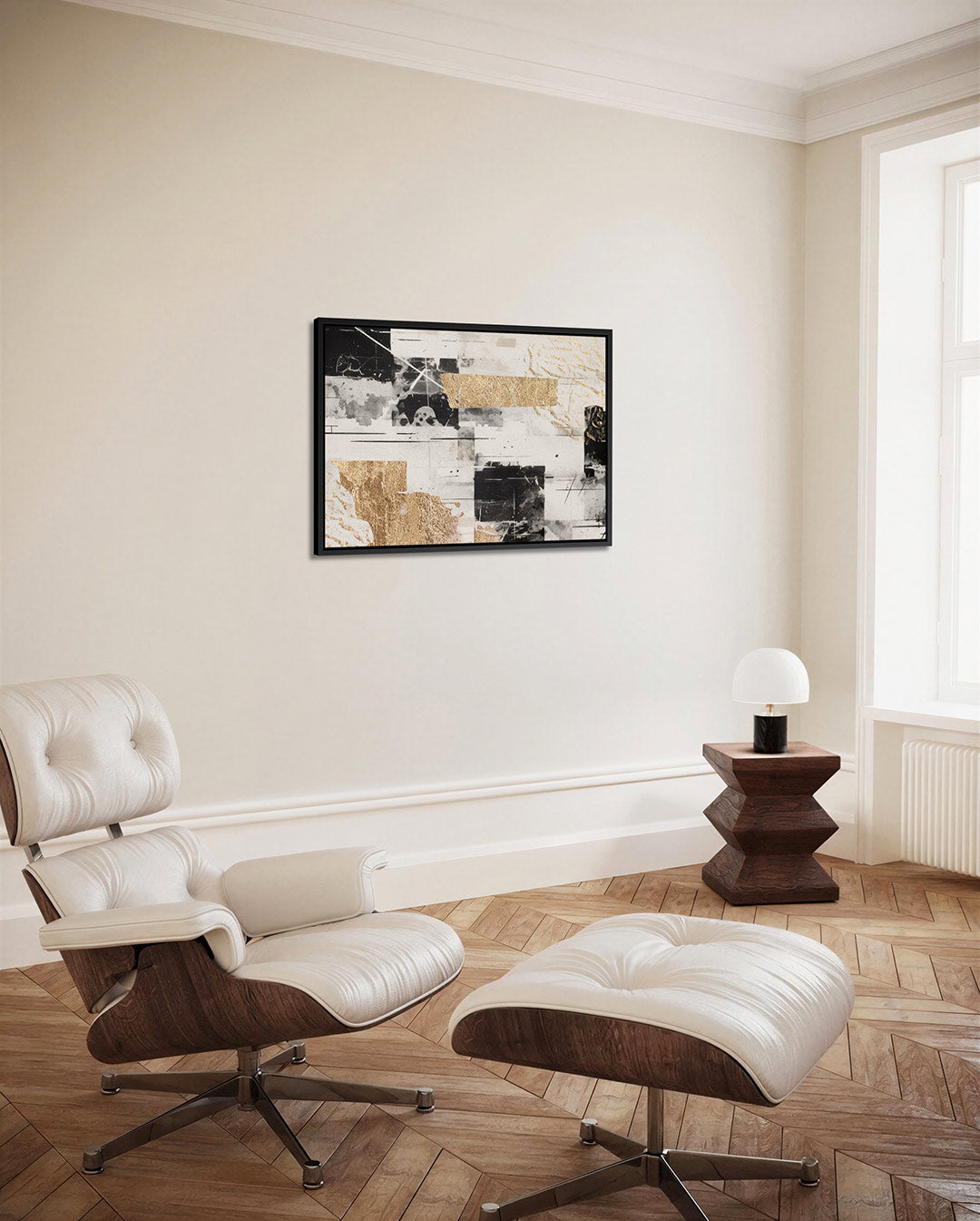 Gelaagde compositie Kunstwerk