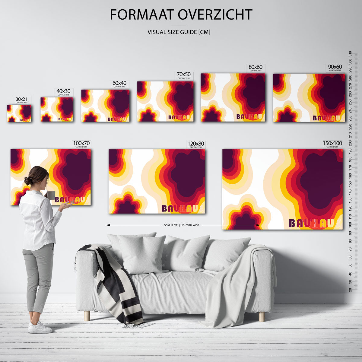 Vorm en kleurvlakken Poster