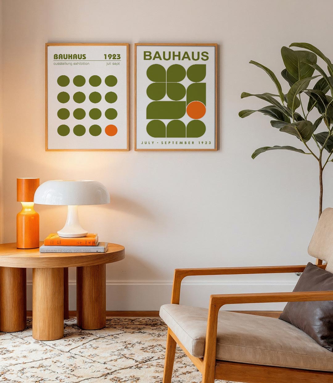 Cirkelpatroon en kleur Posterset